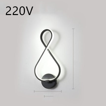 led wall lamp nordic minimalist bedroom bedside lamp EX-STOCK Canada 
