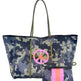 Leopard Print Printed Black Portable Beach Bag Leisure Travel - EX-STOCK CANADA