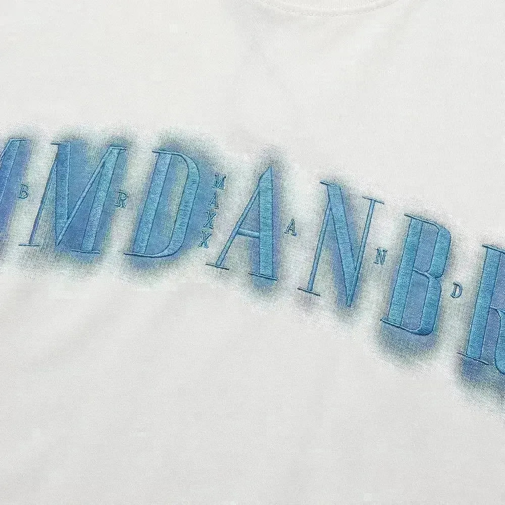 Letter Embroidered Cotton Casual Short Sleeve - EX-STOCK CANADA
