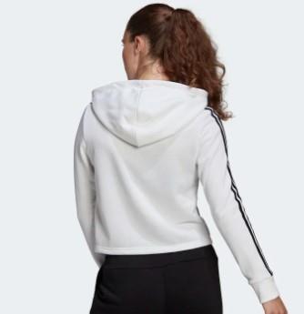 Adidas Essentials 3 bandes - Sweat à capuche court pour femmes - EX-STOCK Canada