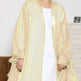 Lily Satin Cardigan Lace-up Bow Robe Abaya Dress for Arab Dubai Turkey Middle East Women - EX-STOCK CANADA