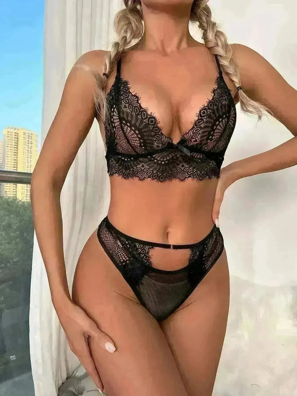 Lingerie Set Sexy Lingerie Summer Underwear Black Underwear - EX-STOCK CANADA