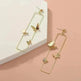 Long Geometric Metal Pop-up Butterfly Stud Drop Earrings - EX-STOCK CANADA