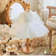 Long Sleeve Handmade Pearl Embroidery Children Princess Dress Gown - EX-STOCK CANADA