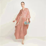 Loose Batwing Long Sleeve Abaya Dress for Arab Dubai Turkey Middle East Women - EX-STOCK CANADA