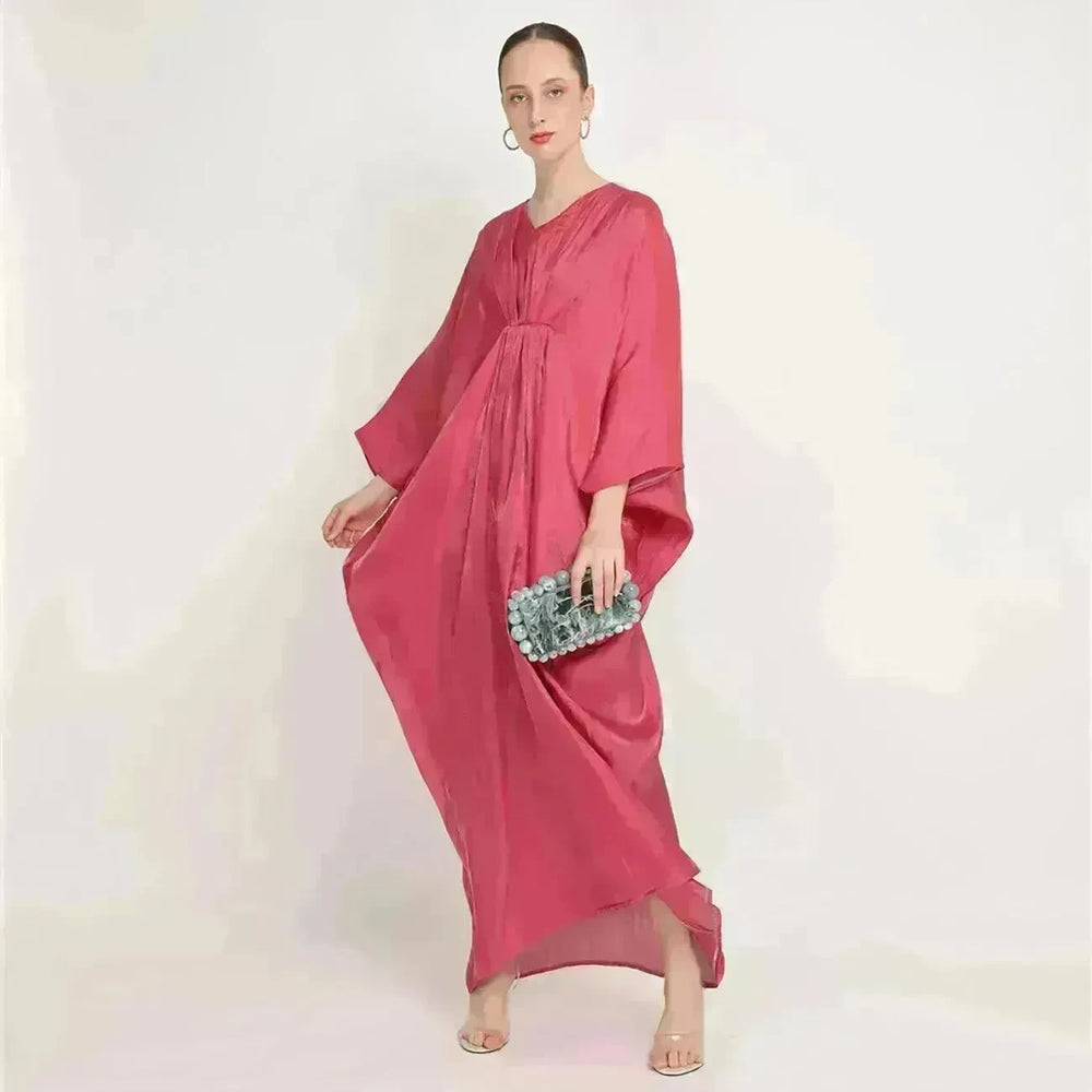 Loose Batwing Long Sleeve Abaya Dress for Arab Dubai Turkey Middle East Women - EX-STOCK CANADA