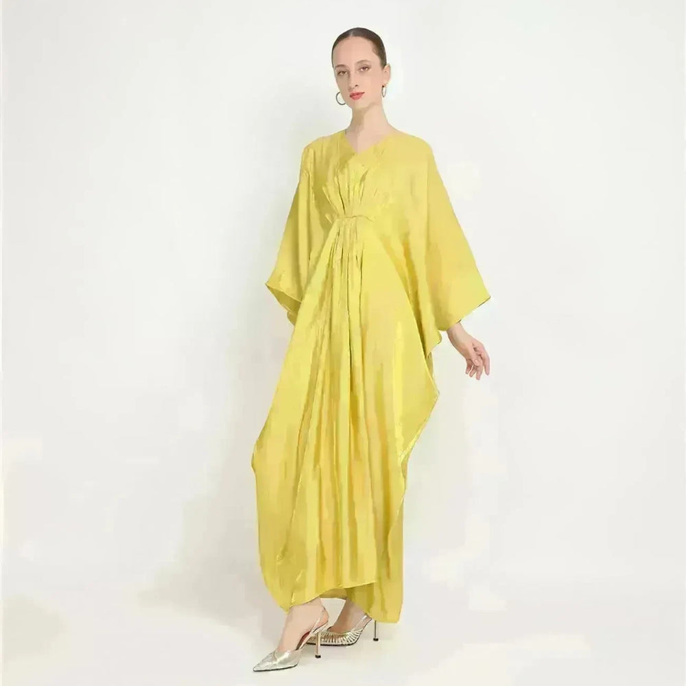 Loose Batwing Long Sleeve Abaya Dress for Arab Dubai Turkey Middle East Women - EX-STOCK CANADA