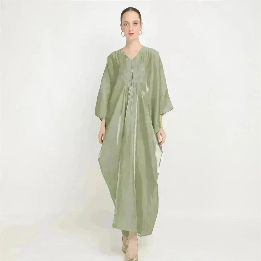 Loose Batwing Long Sleeve Abaya Dress for Arab Dubai Turkey Middle East Women - EX-STOCK CANADA