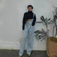 Loose Mopping Denim Overalls Trousers Women - EX-STOCK CANADA