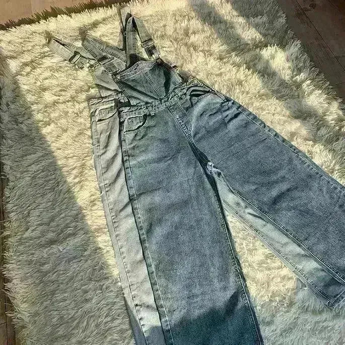 Loose Mopping Denim Overalls Trousers Women - EX-STOCK CANADA