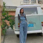 Loose Mopping Denim Overalls Trousers Women - EX-STOCK CANADA