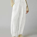 Loose Wide Leg Pants Women Drawstring Leggings Trousers - EX-STOCK CANADA
