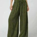 Loose Wide Leg Pants Women Drawstring Leggings Trousers - EX-STOCK CANADA