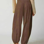 Loose Wide Leg Pants Women Drawstring Leggings Trousers - EX-STOCK CANADA