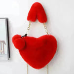 Love Bags Soft Plush Handbags Women Valentine's Day Party Bag - EX-STOCK CANADA