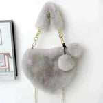 Love Bags Soft Plush Handbags Women Valentine's Day Party Bag - EX-STOCK CANADA