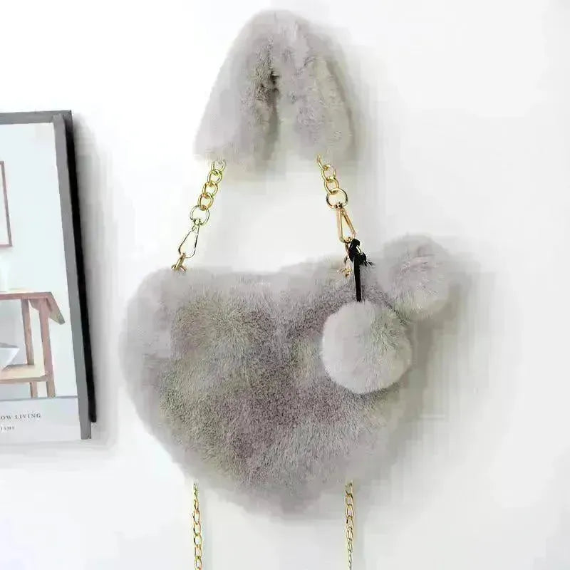 Love Bags Soft Plush Handbags Women Valentine's Day Party Bag - EX-STOCK CANADA