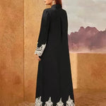 Luxurious Embroidered Blouse Lace Cardigan Dress for Beautiful Arab Dubai Turkey Middle Eastern Women - EX-STOCK CANADA