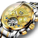 Luxurious Luminous Diamond Tourbillon Hollow Automatic Mechanical Watch - EX-STOCK CANADA