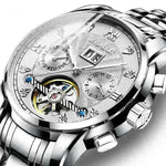 Luxurious Luminous Diamond Tourbillon Hollow Automatic Mechanical Watch - EX-STOCK CANADA