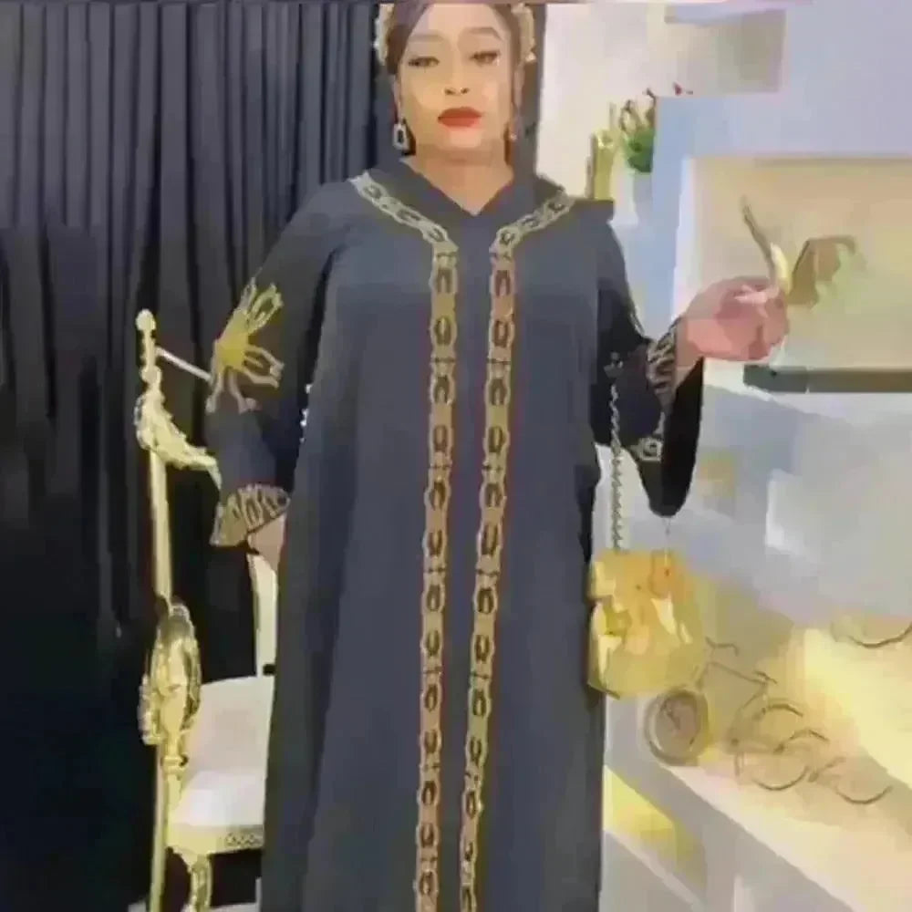 Luxurious Plain and Embroidered Turkey Abaya Dress - EX-STOCK CANADA