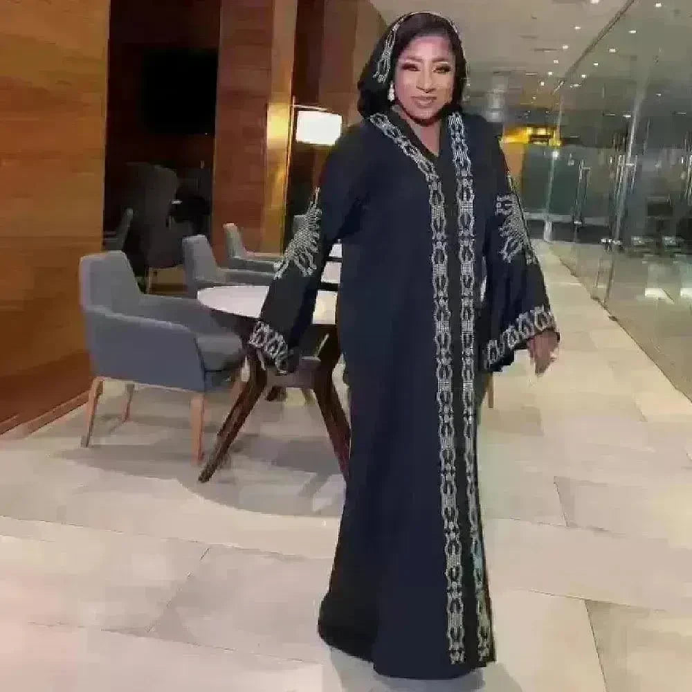 Luxurious Plain and Embroidered Turkey Abaya Dress - EX-STOCK CANADA