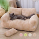 Luxury Anti Slip Pet's Warm Comfortable Plush Bed Sofa - EX-STOCK CANADA