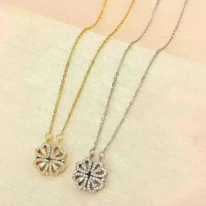 Luxury Titanium Steel Four Leaf Clover Necklace - EX-STOCK CANADA