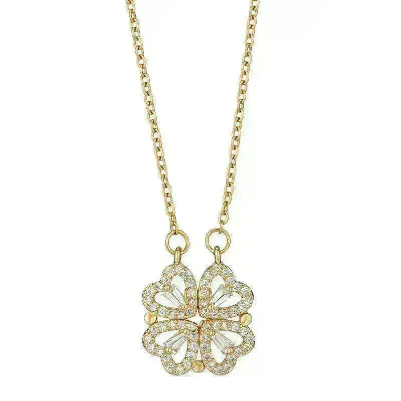 Luxury Titanium Steel Four Leaf Clover Necklace - EX-STOCK CANADA