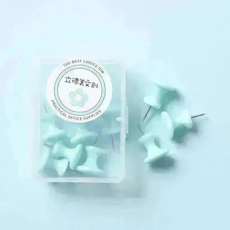Macaron Color Boxed Push Pin Simple Creative Large Small Size Plastic Pushpin Office Supplies - EX-STOCK CANADA