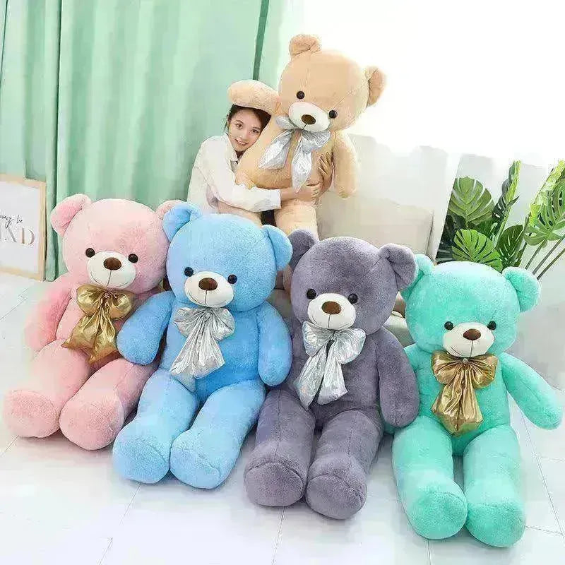 Macaron Teddy Bear Plush: Soft 80-100cm Cotton Toy - EX-STOCK CANADA