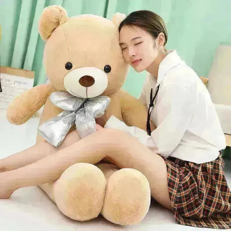 Macaron Teddy Bear Plush: Soft 80-100cm Cotton Toy - EX-STOCK CANADA