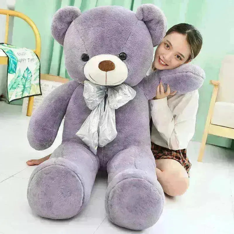 Macaron Teddy Bear Plush: Soft 80-100cm Cotton Toy - EX-STOCK CANADA