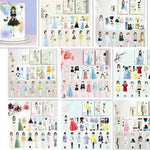 Magnetic Baby Girl Dressing Stickers Baby Clothing Stickers Book Toys - EX-STOCK CANADA