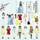 Magnetic Baby Girl Dressing Stickers Baby Clothing Stickers Book Toys - EX-STOCK CANADA
