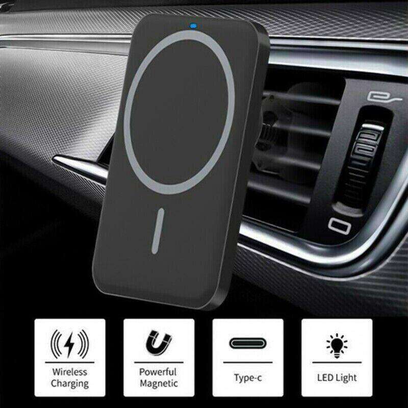 Magnetic Wireless Car Vent Phone Holder + Fast Charger - EX-STOCK CANADA