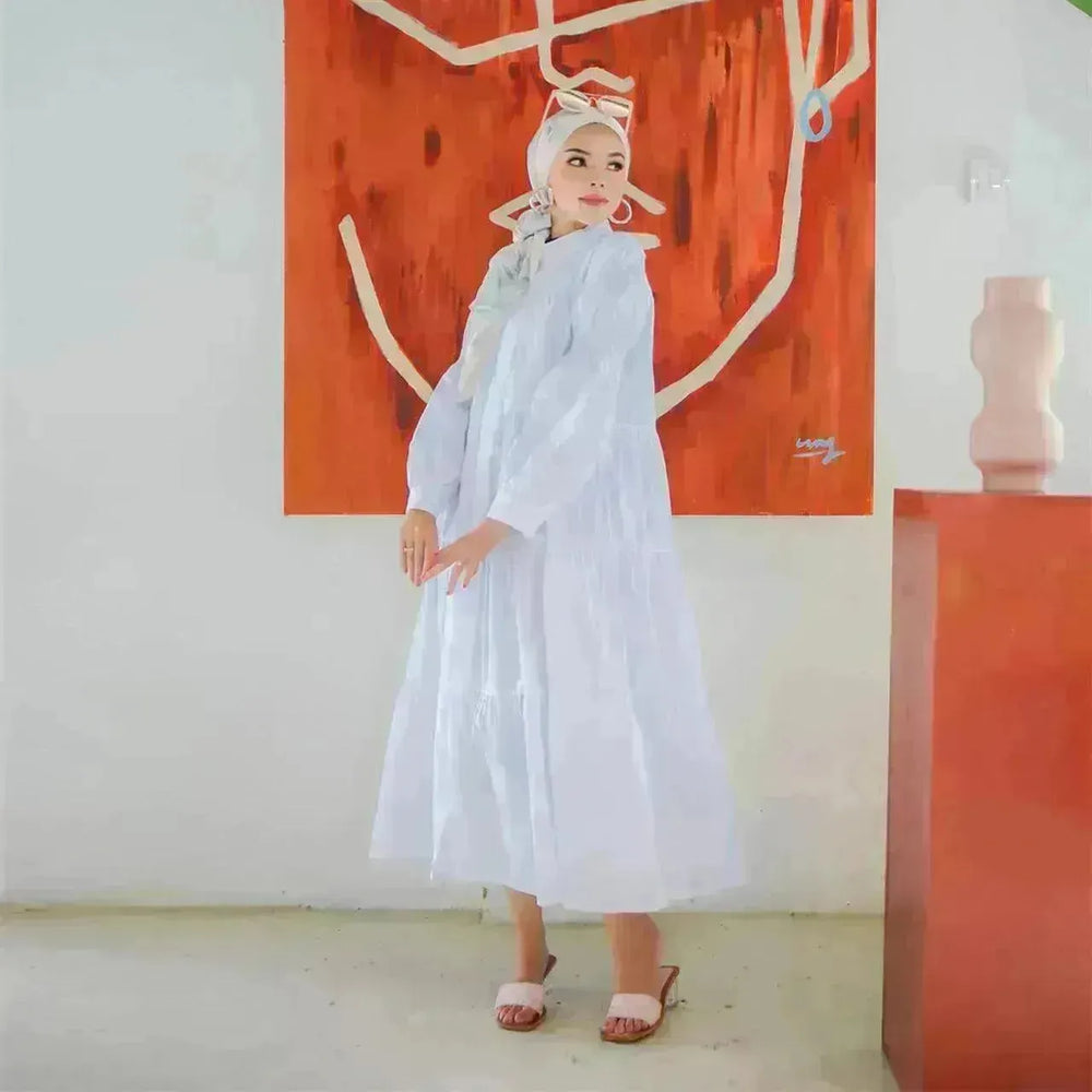 Malay Indonesian Cotton Arab Patchwork Dress - EX-STOCK CANADA