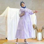 Malay Indonesian Cotton Arab Patchwork Dress - EX-STOCK CANADA