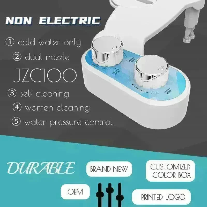 Manually Adjustable Toilet Bidet And Mechanical Bidet for Butt Washing. - EX-STOCK CANADA