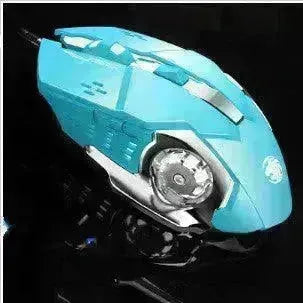 Mechanical Keyboard Wired Mouse Set Usb Interface Rechargeable Blue Retro Punk Version - EX-STOCK CANADA
