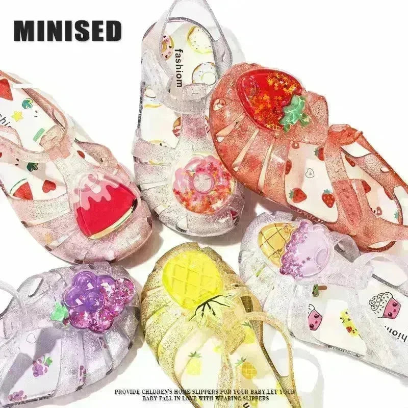 Meli Crystal Shoes Fruit Soft Bottom Roman Style - EX-STOCK CANADA