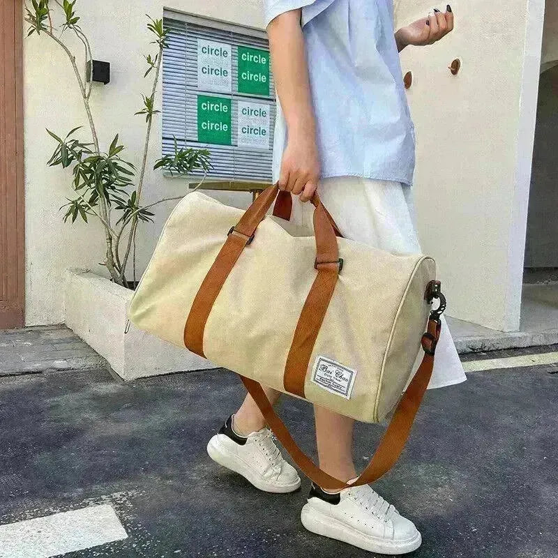 Men & Ladies Sports Duffle Travel Bag Lager Canvas Leisure Work Gym Holdall Bags - EX-STOCK CANADA