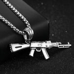Men's AK47 Titanium Steel Street Hip-hop Electroplating Stainless Steel Gun Necklace - EX-STOCK CANADA