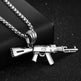 Men's AK47 Titanium Steel Street Hip-hop Electroplating Stainless Steel Gun Necklace - EX-STOCK CANADA