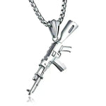 Men's AK47 Titanium Steel Street Hip-hop Electroplating Stainless Steel Gun Necklace - EX-STOCK CANADA