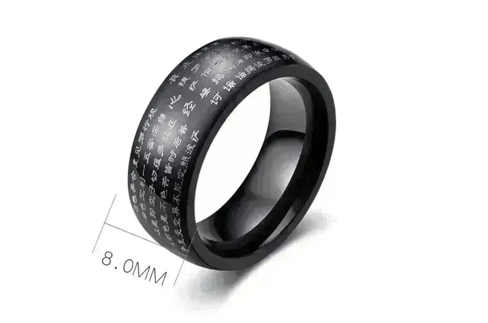 Men's Ban Ruoxin Sutra Ring - EX-STOCK CANADA