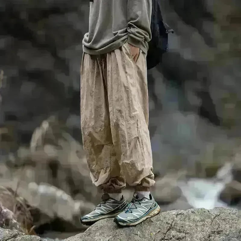 Men's Fashion Ankle-tied Loose Waterproof Workwear Pants - EX-STOCK CANADA