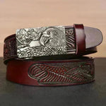 Men's Fashion Belt Eagle Wings Embossing - EX-STOCK CANADA