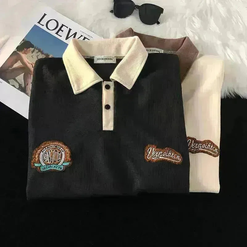 Men's Fashion Casual Retro Waffle Short Sleeve - EX-STOCK CANADA