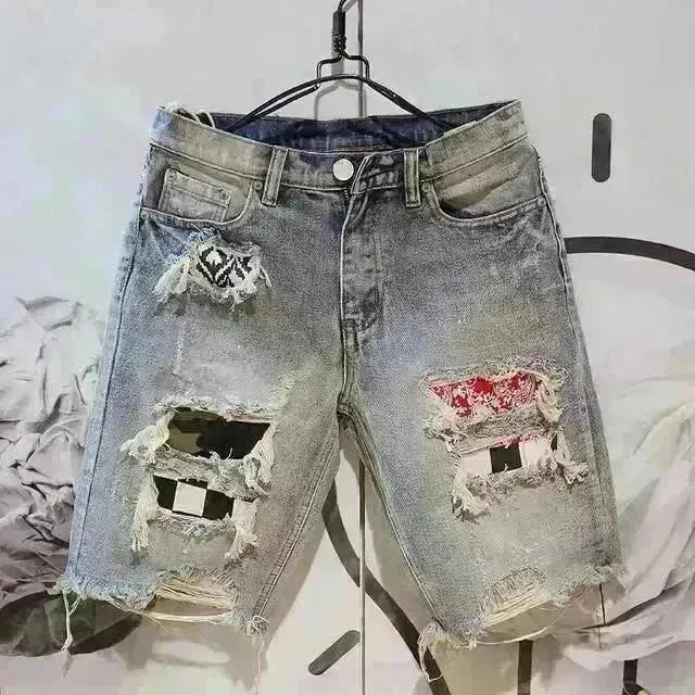 Men's Fashion Casual Ripped Denim Shorts - EX-STOCK CANADA